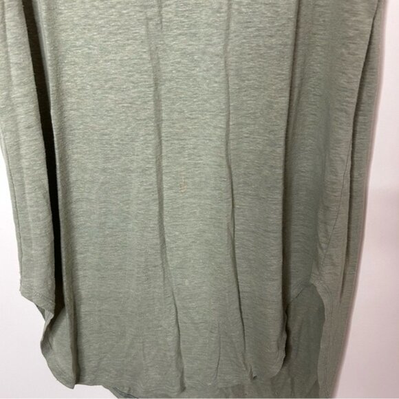 AERIE Midi Tank Dress Linen blend sleeveless Sage Green High Low hem Size S - Picture 6 of 15